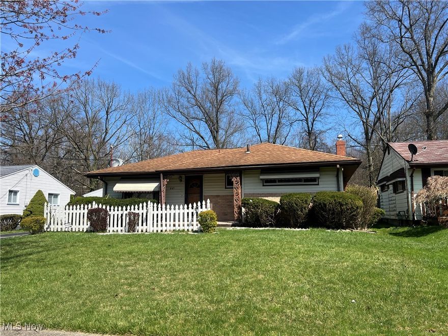 Welcome to this charming ranch nestled on a quiet dead-end street in Youngstown! Just minutes from shopping, dining, and everyday conveniences, this freshly updated home offers both comfort and convenience. Inside, you'll find beautiful new LTV flooring throughout and fresh paint that brings a bright, clean feel to every room. Natural light fills the space, and new ceiling fans in the dining area and both bedrooms add comfort alongside central A/C. A brand-new hot water tank (2025) adds extra peace of mind. Step outside to enjoy a lovely backyard with a patio perfect for relaxing or entertaining. Whether you're looking to downsize, buy your first home, or make the move from renting, this home is a wonderful fit. Located in a strong, close-knit community- proud home of the Golden Bears- this is a place where you'll truly feel at home.