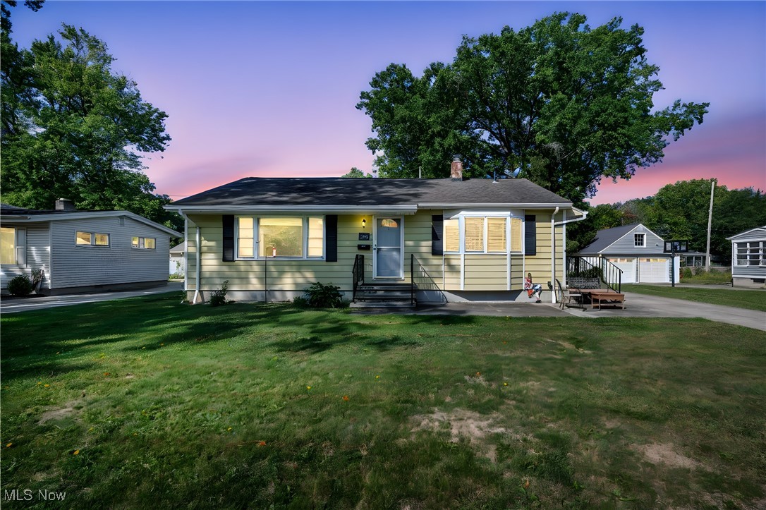 Welcome to this beautifully updated ranch home in the highly desirable Vineyard Beach community of Avon Lake. Offering 4 bedrooms, 2 full baths, & over 2,000 sq ft of finished living space, this residence blends comfort, function & convenience. Built in 1956 and thoughtfully remodeled, the property showcases modern updates while preserving the character of its original design. The inviting living room greets you with warm hardwood floors, a large window, & an open feel that flows naturally into the kitchen and dining space. The eat-in kitchen features ceramic tile flooring, laminate counters, a pantry, and updated appliances, making meal prep & entertaining both easy and enjoyable. Three bedrooms and a full bath are located on the main floor, each with hardwood flooring, while the finished basement adds incredible living potential. Downstairs you’ll find a spacious recreation room, game room, laundry area, utility room, full bathroom, and a fourth bedroom, perfect for guests, extended family, or a private office. The landscaped lot is 70x120 and offers a fenced backyard, ideal for pets, children, or gatherings. A two-car detached garage, paved driveway, and on-street parking provide flexibility & convenience. Updates include newer roof, energy-efficient windows, modern lighting, updated HVAC, and energy-conscious appliances for peace of mind. Central air, ceiling fans, & plenty of storage add comfort throughout the home. Located in a walkable neighborhood with sidewalks, curbs, and streetlights, this home is just minutes from Lake Erie, parks, schools, shopping, dining, & commuter routes. Avon Lake is well known for its award-winning schools and welcoming community atmosphere. Whether you’re searching for your first home, looking to downsize to single-level living, or need a versatile floor plan with extra finished space, this property is a wonderful opportunity. Move-in ready, well-maintained, and full of possibilities, 250 Vineyard Rd is ready to welcome you home!