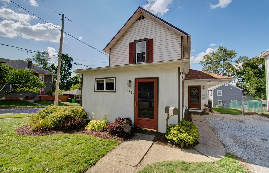 Come view this wonderful 4 bedroom 2 bathroom home in Massilon. This home features first floor laundry, a fenced in backyard and a 1 car garage with extra storage tucked under the addition. Newer furnace, metal and asphalt roof, flooring and cabinetry are added bonuses. The upstairs has its own full bathroom for guests or kids. It also has additional storage space over the attic of the addition- this can be used for storage or a fun place for the kids to play. The main level has great flow with large living and dining room space connected. There is a unique bar space that connects these two rooms. Cabinets in the dining room are great feature that adds character and extra space. The living room area is set up for surround sound. Carpet inside front room area has been replaced. There are beautiful hardwood floors under the carpet in the main living room. This home is one floor living, laundry, bathroom, kitchen, living/dining rooms and 2 bedrooms are all on the main level. Taylor baseme