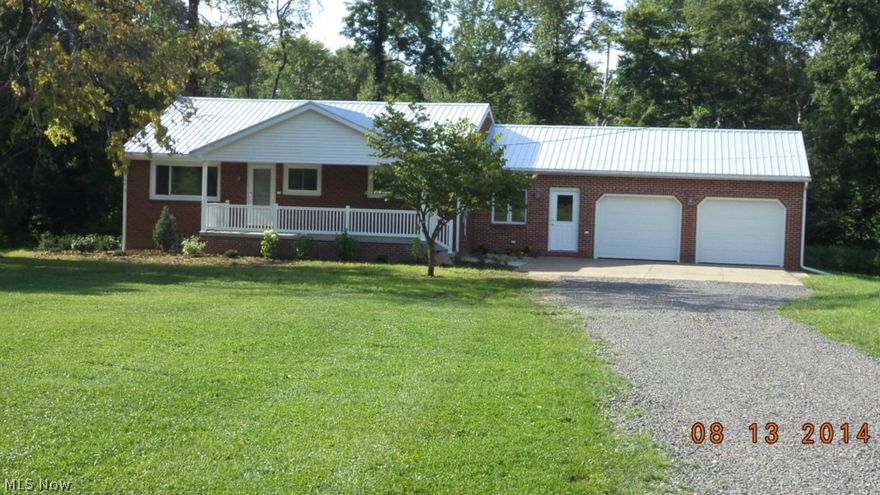 Very beautiful 5 ACRE setting.  Many new up dates to this Brick Ranch.   Metal Roof , Front Porch, Vinyl Windows, Entrance Doors, Garage Doors. Interior updates include : Kitchen Cabinets, All new Bath Room fixtures, Flooring , Carpeting. Mineral Rights of record convey.