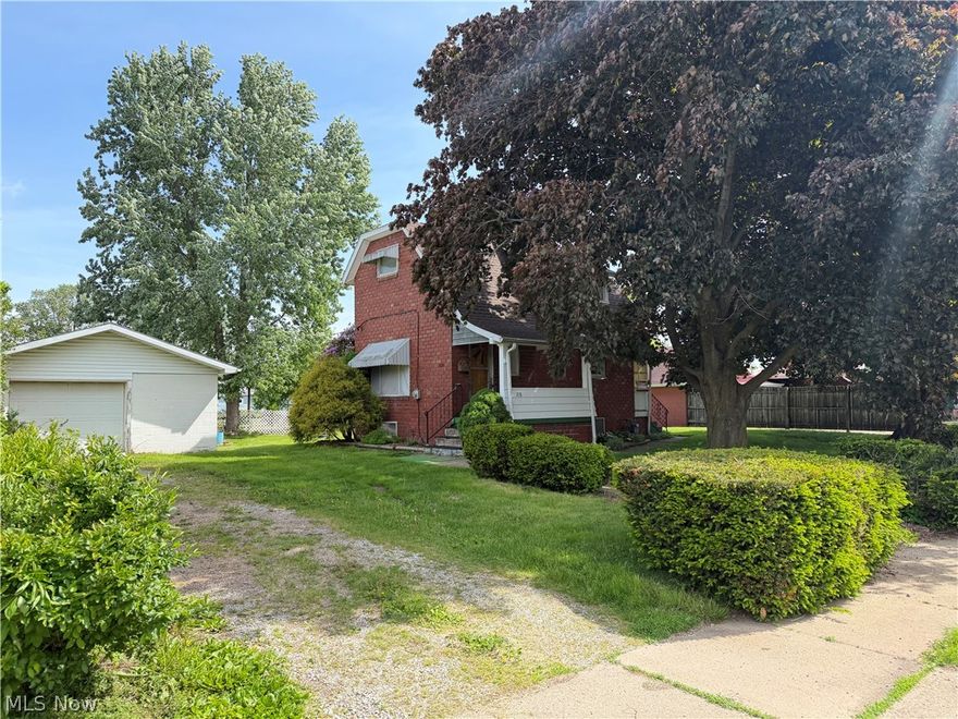 Here is a Solid Brick 2-bedroom 1 bath home situated on a large lot with a nice detached garage. Plenty of outdoor space for gardening, entertaining, or future improvements. Has a new roof and solid bones add some TLC and its ready to shine! A great opportunity for investors and buyers looking to add their personal touch. Selling As Is . Cash offers only.