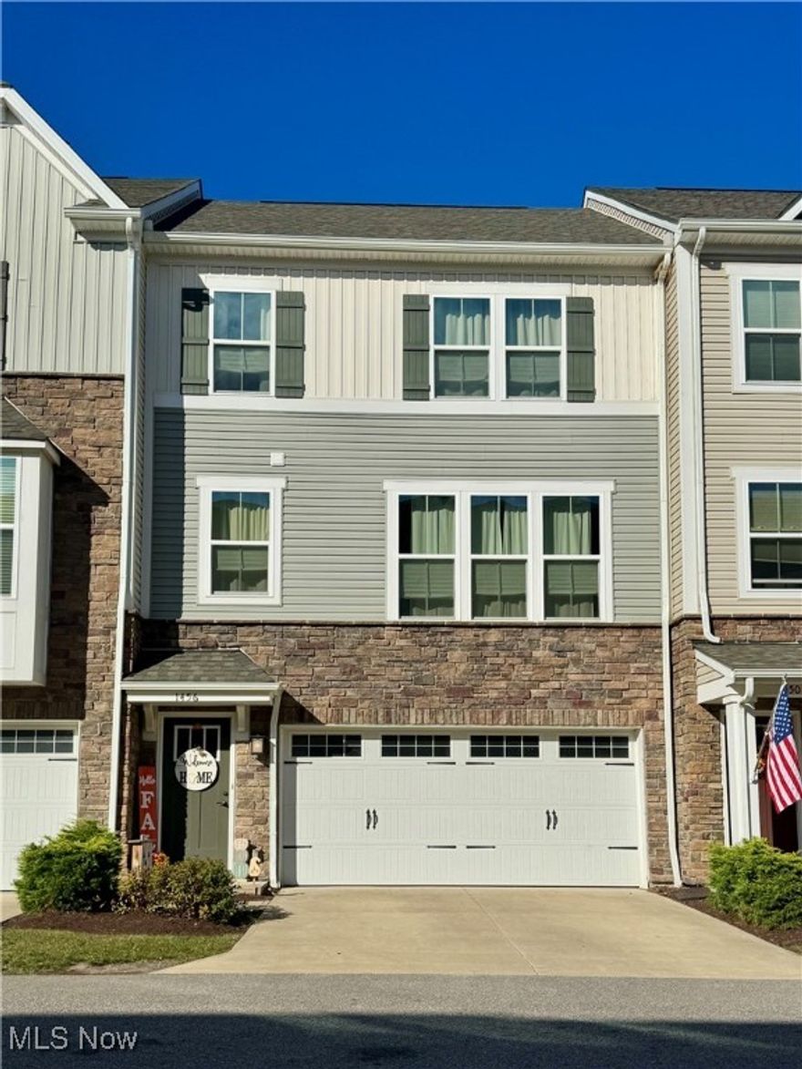 This home is a must see , located in the desirable area of Concord Village. This three bedroom , 2.5 bath townhome has a perfect blend of modern, elegance, trendy and maintenance free living. Step upstairs to find the absolutely beautiful open concept floor plan. The main level has LVP flooring , the great room offers plenty of space for all of your entertainment and gathering needs, directly off of the great room, you will find a quaint area, perfect for a reading nook or whatever you desire, there is also a half bath. Now onto the breathtaking kitchen, it’s truly the heart of the home. Stunning white cabinetry , white quartz countertops with an amazing center island with bar seating along with stainless steel appliances. There is a dining area directly off of the kitchen to offer additional table space for seating, off of the dining area, you will find a two story deck, still plenty of time to enjoy those fall mornings outdoors with a cup of coffee in hand. Step upstairs to find the impressive primary suite with a huge master bathroom , double sinks and a walk in shower along with a walk in closet.  There are two additional bedrooms , both offering adequate closet space and storage, there is also a center bath. You will love the convenience of having a third floor laundry room. Step downstairs to the finished recreation room with a walk out that leads to a lovely patio. The convenience of the two cat attached garage, also just recently had an electric charging station installed!!!! This Home is a MUST see, close proximity to shopping , dining , Crocker Park, entertainment and so much more. 
Highly MOTIVATED, bring your offers!!!!