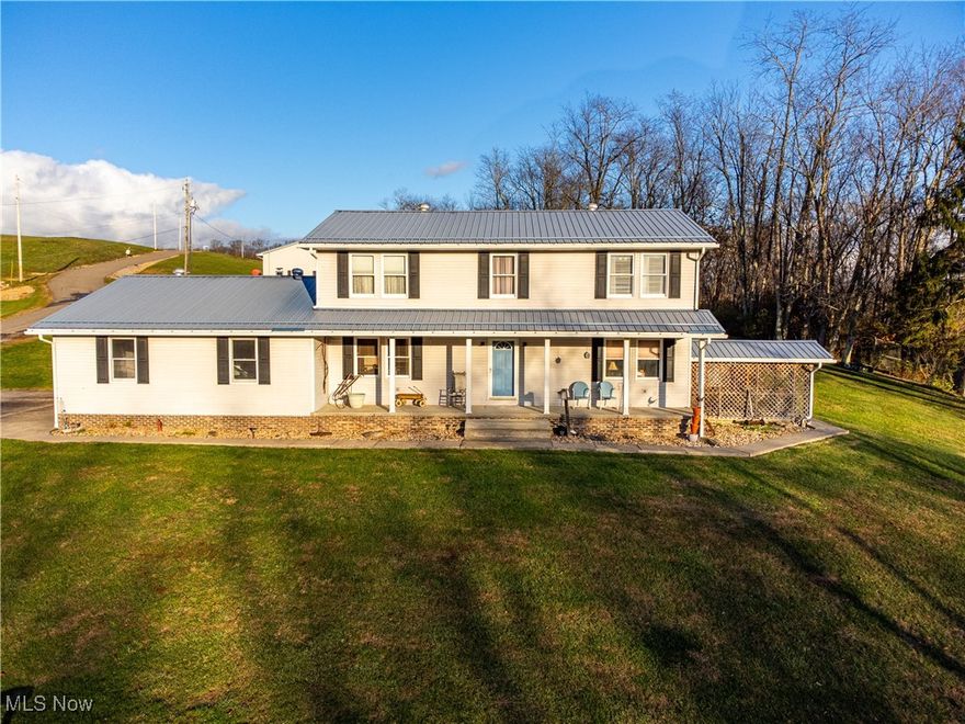 Welcome to this well-maintained quality-built residence offering over 3,000 square feet of comfortable living space on 2 plus acres. Set in a quiet country location, this home offers three levels of living space and abundant storage space throughout the home and outbuildings. Inside you'll find 4 bedrooms and 3.5 baths, plus an adaptable main-level room that can easily be converted into a downstairs bedroom to suit your needs. The layout provides exceptional flexibility for families, guests or home-office options. A highlight of the home is the expansive large covered rear porch, perfect for outdoor dining, relaxing or enjoying peace and quiet. The property features an impressive detached well-insulated garage/workshop with 12-foot ceilings and its own half bath making it ideal for hobbyists, woodworking, vehicle projects or extra storage. Looking for a mini farm setup? You'll appreciate the cute shed that the owners once used to raise chickens and there is plenty of space for gardening. Call to set up a showing today!