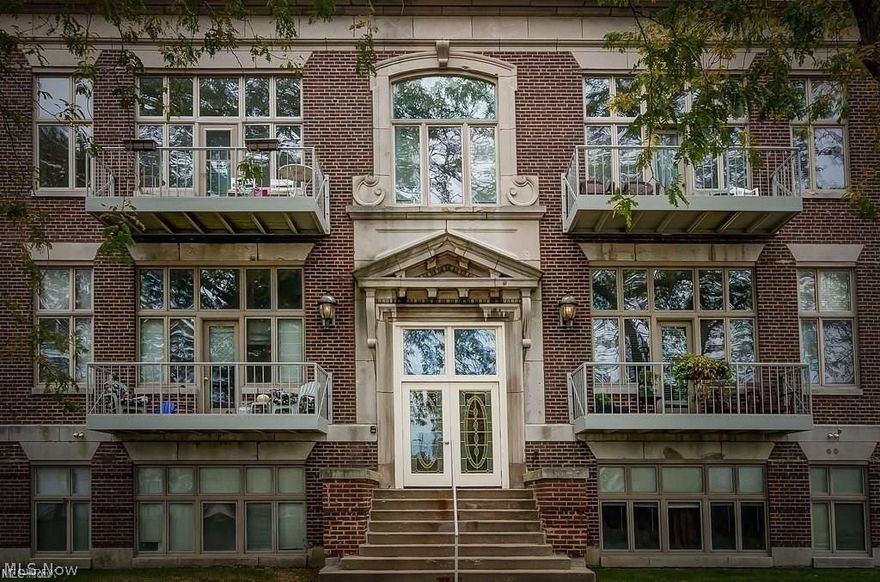 Put your finishing touches on this charming 2-bedroom condo located next to Lake Erie. Enjoy carefree living in this quiet lake town. Features include: secured access entering the building, in-suite laundry room, 12-foot ceilings, front balcony w/ lake views to the right, new recessed lighting throughout, new tiled shower w/ new luxury vinyl flooring, and wall of windows with views of quaint courtyard. Walking distance to restaurants, stores, and beautiful Lake Erie! Call today for a private showing.