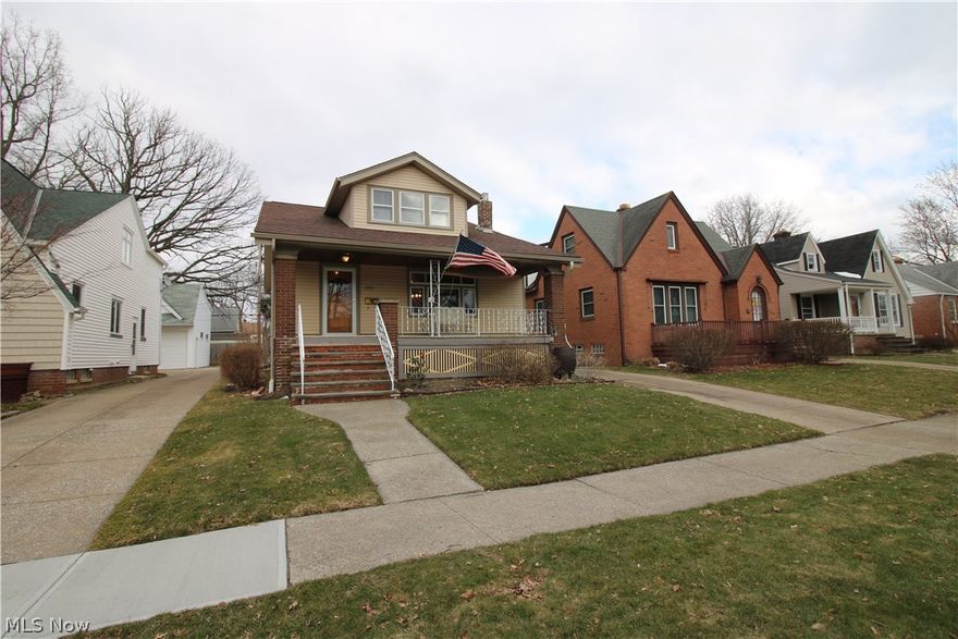 Wonderful 4 bedroom 2 full bath home in Cleveland's coveted Westpark neighborhood. Many updates including fresh paint, kitchen flooring, newer roof, newer HVAC, and newer insulation. Beautiful wood trim, fireplace, and many built-ins. Eat-in kitchen, formal dining room, living, 2 bedrooms, and 1 full bath on first floor. Bonus kitchenette/art space/play room, 2 bedrooms, and 1 full bath on second floor. Full basement has space galore for recreation, storage, utility, and laundry. Enjoy upcoming spring and summer nights on the large front porch and large back deck, which has a wheelchair ramp. 2 car detached garage and additional shed have all the storage space you need for vehicles and lawn equipment. Schedule your private tour of this charming home today!