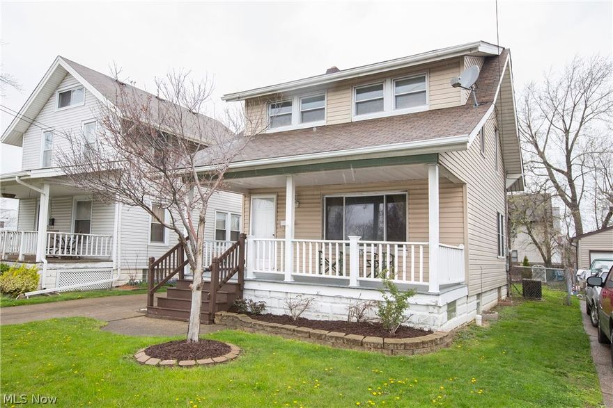 Get a Move On! This well cared for, well maintained colonial is ready for a new owner. Step in to a spacious living room and open floor plan to dining room and beautiful updated kitchen!  There are plenty of cupboards and the appliances remain.  Ahhh, Summer to be enjoyed on the large screened in porch located through the french door off the dining room!  Wow! Upstairs discover three bedrooms,  updated full bathroom and fresh decor.  Do not miss the large 2 car detached garage with secure doors, additional 30 amp electrical circuit and work space for hobbies and toys! The FURNACE and CENTRAL AIR are less than 10 years old! A full unfinished basement offers storage and work space as well as a laundry area.  The washer and dryer remain with this home! Newer windows and vinyl siding too! Stylish finishes and decor. Do not forget the fully fenced yard with privacy gate across the driveway. Great Lakewood living is HERE! Easy to show with some notice.