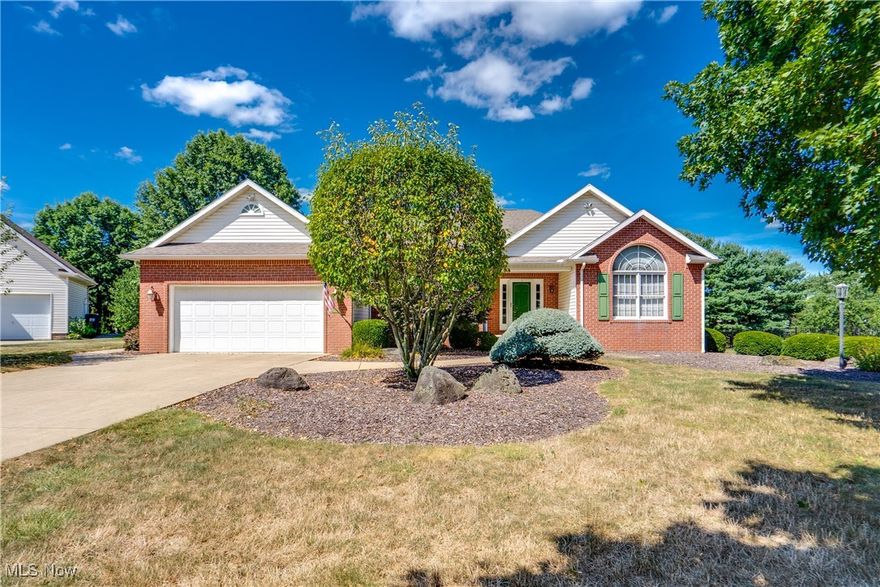 Welcome to this well-cared-for, Jackson LSD ranch home in the fantastic neighborhood of Coventry Hills. This charming home features a split-floor plan with hardwood floors in the front entry and bedroom. The spacious living room, with a cozy gas fireplace and brick surround, opens to a bright, eat-in kitchen with laminate counters, oak cabinetry, and a dinette area that has slider doors to the back deck. The master suite offers a private retreat with dual walk-in closets. The master bath comes with two single vanities, a jet tub, and a walk-in shower. The other three bedrooms are wonderfully sized and provide ample closet space. Completing the main floor are the hall bath and the laundry room. A vast, full walk-out basement is unfinished but provides you with a blank slate, already plumbed for a bathroom and with a framed-out wall, offering endless possibilities to add significant living space. The exterior features a two-car attached heated garage and a back deck that overlooks a large yard. Plus, the home is minutes away from parks and the central hub of Jackson Twp! Don't miss your chance to see this beautiful home; schedule your showing today!