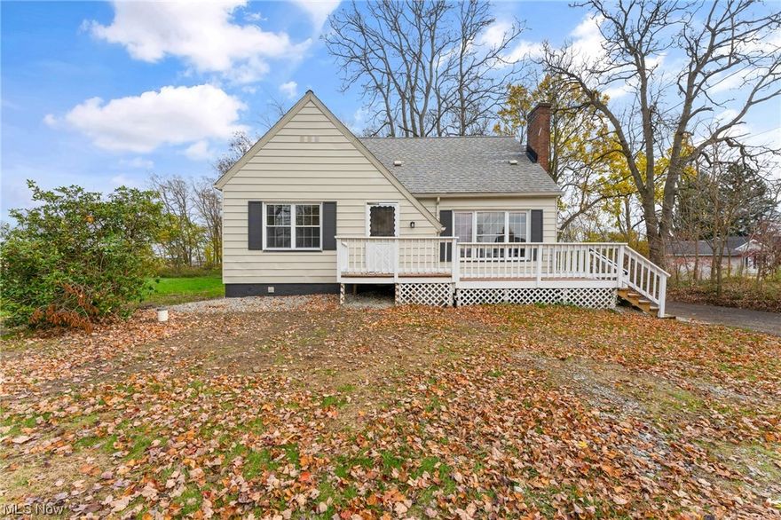 Welcome to 3340 Youngstown Kingsville Rd. Such a Delightful remodeled 3-bedroom country cape located in Fowler Twp. Lovely, updated kitchen featuring Granite countertops and brand-new stainless appliances. Dining room with French doors to back private deck. Nice size living room with beautiful, refinished hardwood flooring. Modern updated first floor bath. 2 first floor bedrooms with hardwood flooring. New carpet on steps and 3rd bedroom located on the second floor. 2 car garage. Nice deep lot with trees and woods. So many updates! Freshly painted inside and out. New Furnace and Central Air. New electrical panel. Brand new septic ! Come on out to see this cozy inviting home that is available for immediate possession!