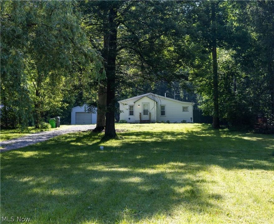 Beautiful home in the heart of Stow! 3 bedroom ranch with one full bath. Private with pleanty of trees and the house sits well off the road. Sitting on 2/3 acres, this home has the perfect setting! Addition was put on in 2007 and remainder of the home was gutted to the studs. New roof, water line, furnace overhaulded by PKWasworth, sewer line was power jetted last year, leaf fitters on the gutters, and a 220 line in the garage along with a 110.