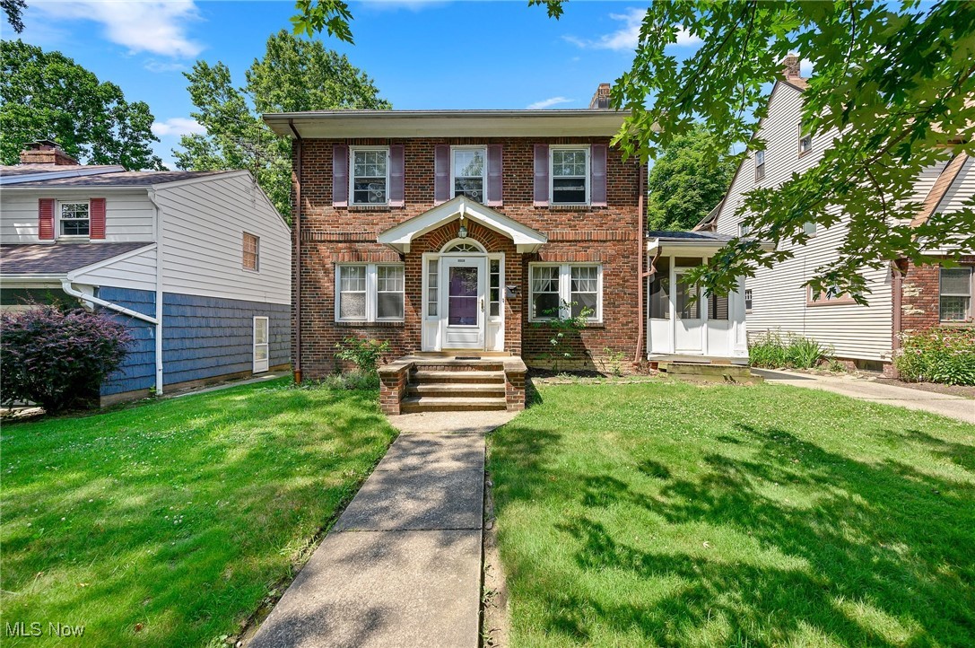 Welcome to 3491 Edison Road—a classic Cleveland Heights brick colonial full of character and space! This 5-bedroom, 1.5-bathroom home blends vintage charm with functional living. Step inside the charming entrance to find bright natural light, and a layout that includes a spacious living room, formal dining area, and a generously sized kitchen with plenty of functional space. A convenient half bath is located on the first floor, ideal for guests. Upstairs you'll find four well-sized bedrooms, a full bath, and plenty of closet space. The finished third floor offers an additional bedroom or flex space—perfect for a home office, playroom, or creative studio. Enjoy morning coffee or evening relaxation on the back porch overlooking the backyard. The full basement offers ample storage and potential for future finishing. Located just minutes from parks, shopping, restaurants, and everything the area has to offer. This is your chance to own a classic Cleveland Heights gem with plenty of space to grow. Schedule your tour today!