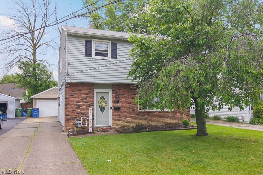 Welcome home to this well maintained Eastlake colonial!  The family room flows into the eat in kitchen with an abundance of cabinet space!  Conveniently multi-task with the laundry/mudroom right off the kitchen!  A half bath off the mudroom completes the first floor.  Enjoy the fully fenced backyard! Upstairs you will find 3 generously sized bedrooms and a full bath!  Updates include:new vinyl flooring and carpet, hot water tank 3/22, updated half bath 2022, furnace 3/2020, new patio, new garage siding, fence 2022, garage door, paint, man doors on front and side of house, new light fixtures, insulation, disposal and ceiling fans!! The garage roof is a couple of years old!  Since 2011, all windows have been replaced!