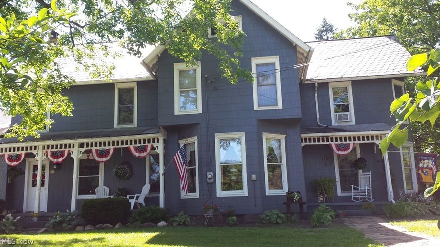 This beautifully restored home sits on a corner lot boasting 12.7 partially wooded acres with apple & pear trees.  The kitchen features cherry cabinets, stainless steel appliances, wood/laminate flooring, one wall of tongue & groove, newer windows, wood stove, and a pantry.  You will love the original wood work throughout the home and the special touches of stained glass accents.  The fireplace in the living room is a great focal point as well as an extra heat source to take off the winter chill. The master bedroom has 2 large closets, and cathedral/wood ceiling. The 3 additional bedrooms are good sized. 
The entry room off of the garage can be used as a mud room, craft room, or shop. This entry area has great storage spaces.  Enjoy the outdoor patio during warmer days/nights. 
32X40 Pole Barn has a concrete floor, dual heat wood/pellet burner, overhead door, sliding door, 110 amp, and 220 amp. The possibilities for this space are endless. Close to several school districts. This hous