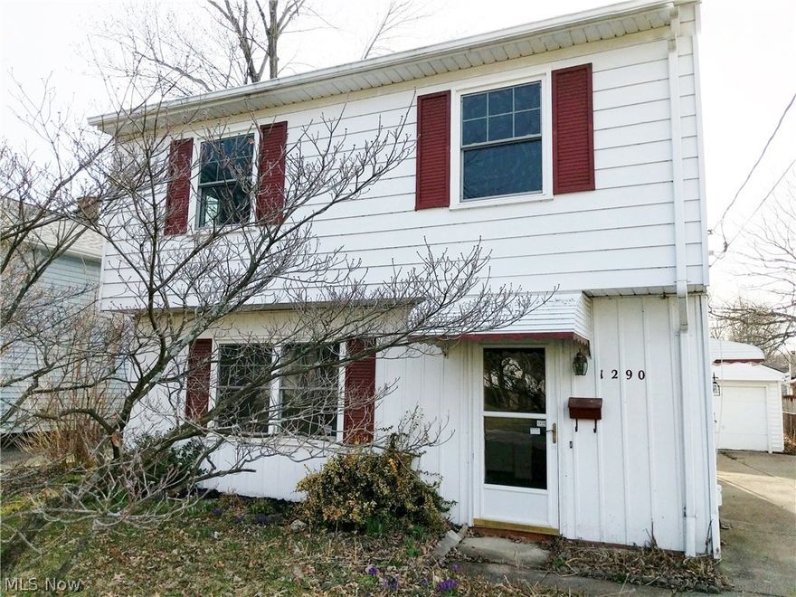 This 3 bedroom colonial with 1 1/2 bath also offers a large addition on the back of the home with a cathedral ceiling and wall of windows! First floor utility room and half bath for your convenience. All bedrooms are upstairs with a full bath. A nice cement drive that leads to a detached one car garage.  A great size back yard.  Make this home your own!!! "BANK OWNED FORECLOSURE" “NOT a short sale” “Easy, quick purchase process.”