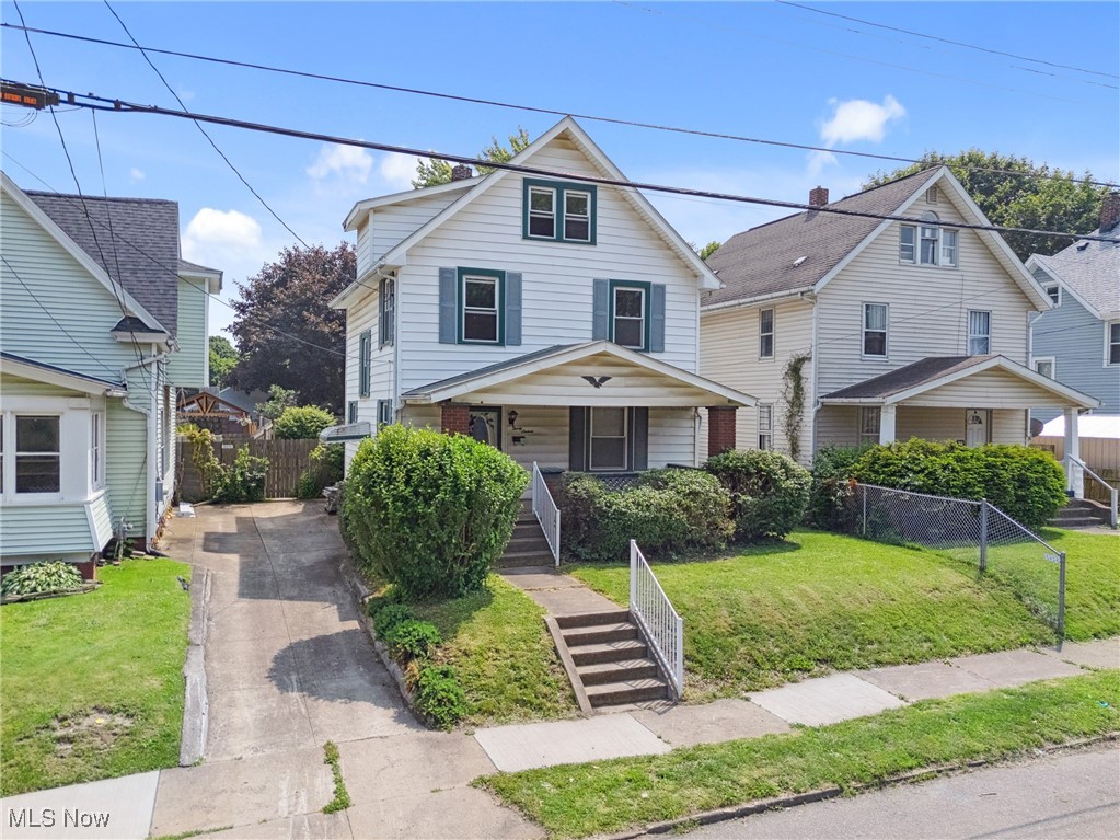 ABSOLUTE AUCTION DATE: WEDNESDAY July 16th, 2025 AT 1:00PM. You can preview this home/property auction day 7/16/25 - 11:00-1:00pm. Great opportunity in Canton, OH! This two-story, 1,296 sq ft home features 3 bedrooms, 1 bath, a full unfinished basement, a paved driveway, and a fenced-in backyard. Enjoy the covered front porch and the potential this home offers, situated on a .12-acre lot. Bring your vision and make it shine! Property Sold Where Is-As Is. Absolute Auction - Live, In-Person/Phone Bidding & Online Auction.