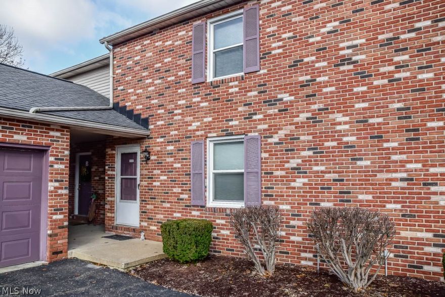 Absolutely beautiful 2 bedroom, 1.5 bath North Canton condo! Move-in condition with updates! Newer carpet upstairs, roof, windows and fresh paint throughout. Prepare your favorite dishes in the remodeled kitchen with new cabinets, glass tile backsplash, new sink, faucet, range hood, dishwasher and garbage disposal! The kitchen opens to the dinette with a sliding door to the back patio. Updated laminate flooring in the spacious living room with a coat closet and convenient half bath with tile flooring. Upstairs, there are 2 bedrooms and a full bath. The master has a large closet while bedroom 2 offers 2 closets. The full bath has a new toilet, tile flooring and a linen closet. Bonus second floor laundry with washer and dryer included! Tons of storage in the basement, plus built-in storage in the 1-car garage. Don't miss out - schedule a showing today!