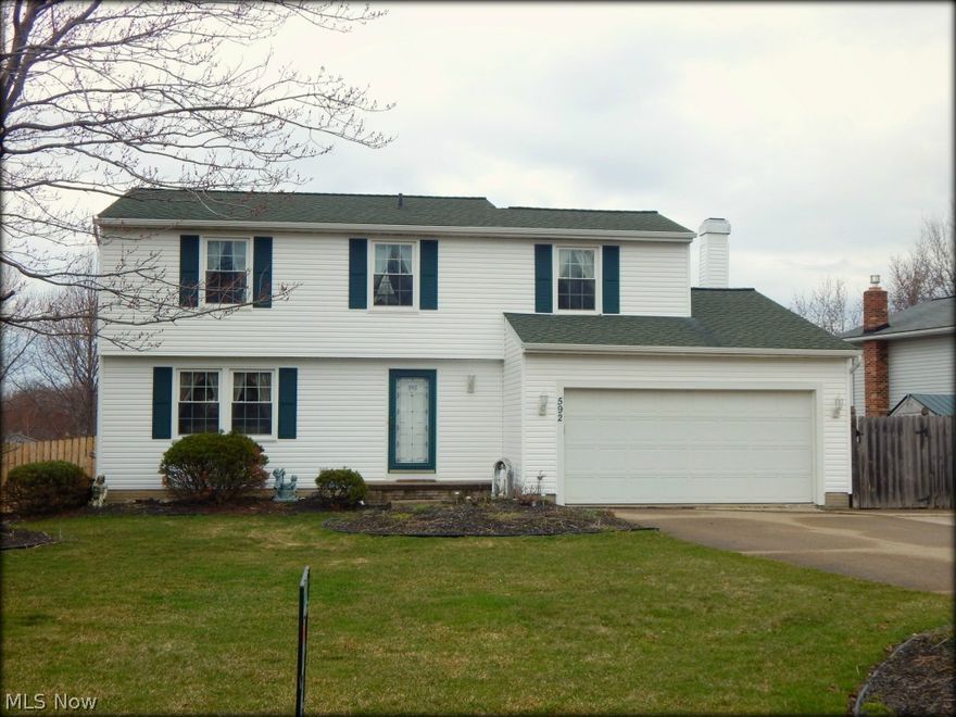 Move-in condition, 4 bdrm 2.5 bath Colonial in desirable area. Nice, open layout. Remodeled bathrooms (2013), newer carpet (2012), custom-built windows (2012), new vinyl siding with insulation (2014), 2 decks in backyard. Deck off back of home (2012), and custom-built pool deck with built-in lighting! Full finished basement (2013). Glass block windows. Newer Amish-laid roof (2006), and Trane high-efficiency heating and cooling system (2006). Master includes new double vanity sink (2013), while the rest of the bedrooms are nice size. Newer Kitchen remodel (2011), includes backsplash, cabinets, countertops, under cabinet lighting, sink and faucet. All Maytag kitchen appliances to stay including new dishwasher(2013). Family Room has wood burning fireplace. Crown molding in Living Room and Dining Room. Finished Basement (2013) adds 400+ sq. ft. of additional living space! Handyman space in basement includes workbench and storage closets! Additional amenities include outdoor wood 12x16 storage shed with electricity, new above-ground pool and equipment (2014), including large, wrap-around custom built pool deck w/built-in lighting for evening pool gatherings. Fully fenced backyard. A rare find & excellent value! (Short Sale)