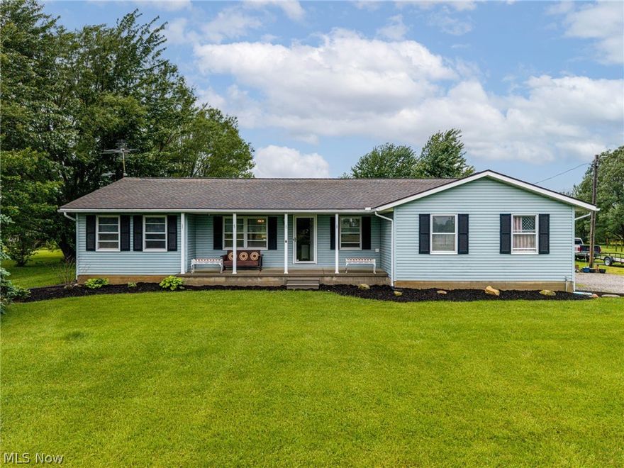 Set on 4 acres in Wellington, this property offers usable land, established animal setups, and a comfortable single-level home with thoughtful updates throughout. The setting is open and private, with fenced pastures, outbuildings, and wide country views in every direction. The 3-bedroom ranch has been refreshed with newer flooring, fresh paint, and updated window treatments for a clean, move-in ready feel. The kitchen has been remodeled with stainless steel appliances, updated cabinetry, and a pantry closet for practical storage and everyday function. The main level layout is efficient and easy to live in. The primary bedroom includes a walk-in closet and sits near a remodeled full bathroom with modern finishes. Main-floor laundry adds convenience and keeps daily living on one level. A partially finished basement provides additional space for storage, hobbies, or future finishing. The home also features a wood-burning stove that can heat the entire house as a strong secondary heat source, in addition to the furnace system. Outside, the property is set up for animals and country living. A barn includes storage space, a tack room, and a horse stall, along with a lean-to for added shelter. Two fenced pastures are ready for horses, goats, or cattle, each with its own lean-to. A chicken coop is active with hens providing fresh eggs daily. A finished she-shed offers flexible use as an office, studio, or private retreat. Outdoor living includes a large rear deck overlooking the land, a front porch, and maintained landscaping. An attached two-car garage adds everyday practicality. Recent updates include a roof (2018), hot water tank (2022), kitchen appliances (2023), and septic system upgrade (2016), offering peace of mind on major systems. This is a functional rural property with infrastructure in place—ideal for livestock, gardening, or enjoying open space and quiet surroundings with a comfortable home base.