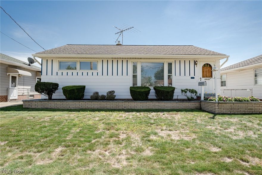 Move right into this pristine ranch-style home in the Hopkins neighborhood of Cleveland! This well-kept home features 3 bedrooms, 2 full bathrooms, gleaming original millwork, crisp neutral paint, newer windows, and updates throughout. The front door opens into a spacious living room that is illuminated by a lovely picture window. High quality carpet flows from the living room into the 3, first-floor bedrooms. The kitchen includes a full complement of appliances, updated ceramic flooring, a tile backsplash, and plenty of cabinet space. An updated full bathroom completes the first floor. The full lower level includes a finished rec room and bonus room, both with which feature nice wood panelling. The laundry room includes a washer and dryer, additional storage space, and a second full bathroom. Outside, there is a lovely patio with a pergola, a deep back yard, a shed, and a large garden behind the 2-car garage. Conveniently located just minutes away from Rocky River Reservation, Clevela