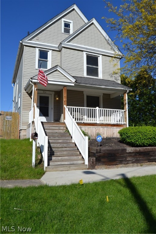 Welcome to this beautiful 4 bedroom colonial located in the heart of Elyria. Hardwood flooring throughout. When entering you have the living room with gas fireplace going on you have your dining room all with natural hardwood flooring and lighting. Onto the kitchen with Granite countertops, with gorgeous backsplash and vinyl flooring to match. Upon the second floor you will reach your 3 bedrooms with spacious closets and a bathroom to die for, a jacuzzi tub, and no worries with the bluetooth exhaust, ceramic tile throughout and his & her sinks with vanity to complete. Upstairs you will reach your 4th bedroom with a fireplace where above can mount your TV! This house has endless opportunities! Outside has a very nice patio with the porch with seating already made for your family and friends. DONT FORGET the heated by wood burner 2 1/2 car garage! There is a lift for the mechanic in the family for all his or your car needs!