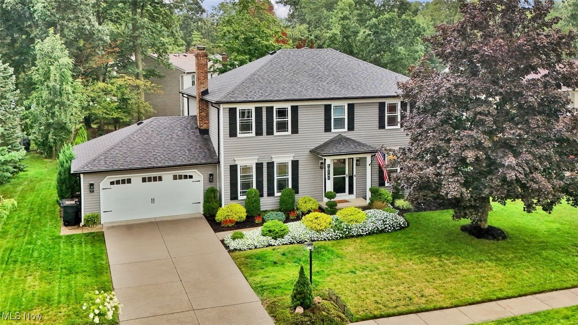 Beautifully Maintained Contemporary Colonial in Huntington Park Estates! This 4-bedroom, 2.5-bath home offers over 2,400 sq. ft. of updated living space.
Major updates include a brand-new roof, gutters, and vinyl siding (2025), new windows throughout, a new garage door (2020), and a quiet belt-drive garage door opener with battery backup (2021). A full sprinkler system, professionally serviced in 2025, adds peace of mind.
The home features a 1,200 sq. ft. unfinished basement—perfect for storage or future living space. An inviting two-story foyer with neutral tones and two entry closets leads to the family room, complete with a cozy gas fireplace, beamed ceiling, granite wet bar/coffee bar, and custom handmade barn door.
The remodeled kitchen (2017) flows into the dining area and includes Shenandoah cabinets with soft-close doors, granite countertops, an island, updated stainless steel appliances, pantry, breakfast bar, and a sliding door to the backyard. The first-floor laundry room has a built-in storage cabinet and direct garage access.
Upstairs, the primary suite offers a vaulted ceiling, walk-in closet, and private bath. Two bedrooms share a “Jack & Jill” style closet while keeping their own closets, and a fourth bedroom is ideal for guests, an office, or playroom.
Residents enjoy Huntington Park Estates’ pool, basketball courts, and tennis courts.
With thoughtful updates, great amenities, and an ideal location, this home checks all the boxes! Schedule your private showing today!