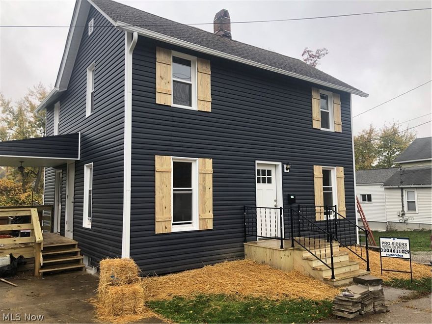 Beautifully renovated 2 story home. There is too much new to mention but it does include electric and plumbing. The furnace has been cleaned and has had maintenance and is less than 5 years old. The roof is newer. The basement foundation has been fixed. Although there is a home in the back, the yard is fairly large and goes all the way back to the trees. Seller is willing to put a privacy fence (only in front of and beside house in back) for added privacy with the right price. There is a shared drive on the right side along with the driveway on the left. Homeowner in back is disabled and does not drive. Seller is related to agent.
