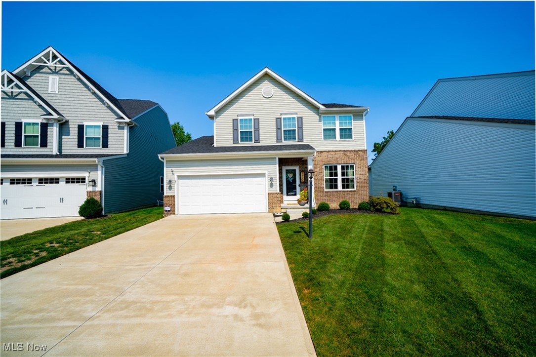 Welcome to this stunning home in Berea's highly sought-after Sandstone Ridge neighborhood. This spacious residence offers three bedrooms, a versatile bonus room, two full bathrooms, a half bath, and a convenient attached two-car garage. Built just four years ago, it showcases modern finishes and design at the end of a private cul-de-sac street.
Upon entering, you’ll be greeted by luxury vinyl flooring that flows through the main living areas. Off the foyer, a large living room leads into an open-concept space, where the cozy family room features a gas fireplace for warmth and ambiance. The eat-in kitchen centers around the island with seating, upgraded cabinetry, a walk-in pantry, stainless steel appliances, and direct access to the vaulted dining area—perfect for enjoying your morning coffee!
Upstairs, you'll find a flexible bonus space, ideal for a home office or relaxation area. The spacious owner’s suite includes a walk-in closet and an en-suite bath with a double-sink vanity and a walk-in shower. The finished basement provides even more living space and ample storage options.
Step outside to a Trex deck overlooking a fully fenced backyard, ideal for outdoor entertainment. With the HVAC, water tank, roof, windows, everything only 4 years old and meticulously cared for, you'll be maintenance free for a while! Enjoy community amenities, including a playground and recreational area. With all Berea has to offer in terms of central location, accessibility to the Metroparks, shopping, dining, don't be afraid to make your appointment today!
