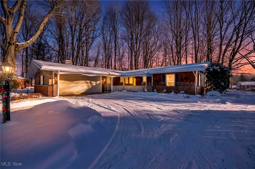 This Buckeye Schools ranch offers a spacious layout featuring a large living room, dining area, and open kitchen. Situated on a quiet cul-de-sac, the home includes first-floor laundry and a full basement with a sizable recreation room plus two additional rooms previously used as bedrooms. Recent mechanical updates include a newer furnace, air conditioning, and hot water tank. Enjoy outdoor living on the generous deck surrounded by mature trees, providing privacy and a serene setting. Conveniently located near Brant’s Apple Orchard and a nearby golf course, offering easy access to seasonal activities and recreation.