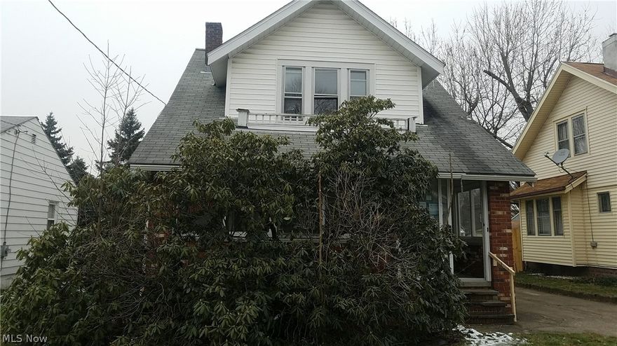 Two bedrooms located in the heart of North Hill.  Detached 2 car garage. Heated enclosed front porch. Property sold AS IS. Equal housing opportunity. FHA insurable w/escrow per HUD Appraisal.