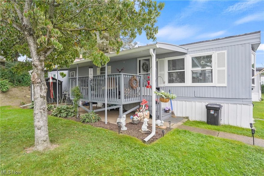 Come see this well-maintained mobile home located in this 55+ community in M&C Mobile Village.  This home features 2 bedrooms, 1 bath and several updates including newer central air system, a 12x8 deck with new seamless covered gutter on the patio roof, newer living room windows, new shed, and many more features.  Lot is leased.  Park owners require an application and background screening.  Cost for this is $25.  Trash is included with the lot rent.  Lot rent is currently $330 per month.