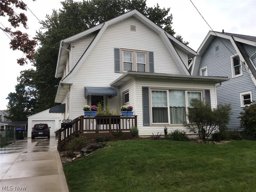 Extremely well maintained home inside and out, Move in ready. It features 3 bedrooms, 2 full baths and a half bath in the full basement. The kitchen has Corian countertops. Mostly hardwood floors throughout in great condition. Basement is fully waterproofed with transferable warranty from Ohio State Waterproofing. This house has a lot of charming character noticeable from the time you walk in the front door. The back door leads into a small mud room. HVAC 2008, Roof 2012, new hot water tank and gutters installed 2021. Large 2 car detached garage. Make your appointment today!