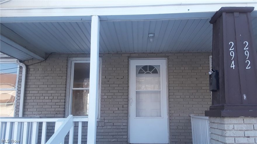 Very spacious garden style or townhouse apartment with covered front porch. This home has spacious living room and dining room, and kitchen is equipped with stove and refrigerator. There is laundry hookups in the private basement of each unit. Two spacious bedrooms located on the second floor with a full size bathroom. Tenant is responsible for gas and electric. $50 application fee per adult (online).