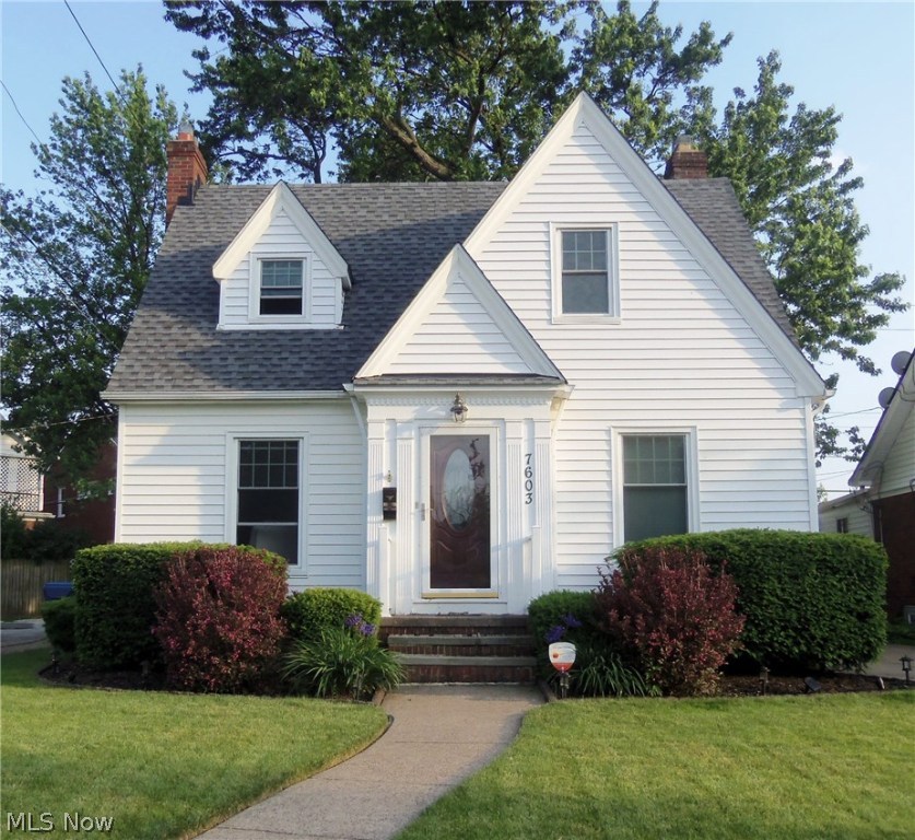 Move Right In! Nice Vinyl Sided Cape Cod, Modern & Updated Throughout! Large Eat In Kitchen with Ceramic Tile Flooring, White Cabinets, Built in Shelves, and all Appliances. Inviting Formal Dining Room with Beautiful Hardwood Floors. Spacious Living Room with Decorative Fireplace, Hardwood Floors, Recessed Lighting & French Doors to Office/Den. Great Master Bedroom with Cedar Closet & Hardwood Floors. Second Bedroom with Built In Shelves, Dormer and Large Closet. Updated Main Bath with Jetted Tub. Basement with Glass Block Windows, Finished Rec Room, Wood Burning Fireplace, and Full Bath with Shower. New Roof in 2016 with 50 year Shingles. New Full Home Generator. Newer Furnace, Central Air, Hot Water Tank. Vinyl Windows approximately 4 years old. 2 Car Garage with Opener and New Floor. Storage Shed Behind Garage, Beautiful Landscaped Yard! Must See!!