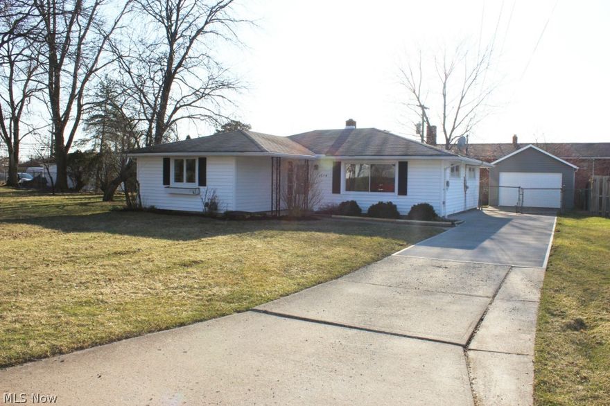 Easily Best Buy in Area! Pleasurable Living is what this Brook Park Ranch on quiet street offers. Enjoy the eat-in dream kitchen with granite counter tops and stone backsplash leading to entertainment sized living room. Nothing left to do, just move-in. Updates include: kitchen; bath room; all flooring; light fixtures; fresh paint; garage door, siding and roof to name a few. Features include: open floor plan, large natural lighting throughout, fresh paint, 1st floor laundry, full fenced yard, oversized garage, attic storage, patio, shed and home warranty. This home is located walking distance to park, close to shopping, restaurants, highways, schools, Metro Parks, airport and hospital. City of Brook Park POS has been done and is violation free. Call today!