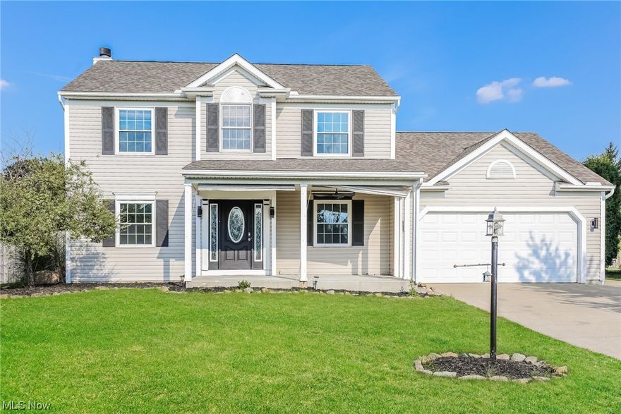 If you're in search of a residence boasting four spacious bedrooms, 3.5 bathrooms, and a prime location in a fantastic neighborhood, your search ends here! This splendid home is nestled on an expansive, deep lot, complemented by a 30-foot above-ground pool and a recently refreshed covered deck. The deck is fully prepped for a hot tub, featuring a 220-volt line, cable hookup, and a convenient TV mount, making it the ultimate outdoor entertainment haven. 

The garage goes above and beyond, offering extra depth and a rear door leading to the yard, while the generously wide driveway ensures plenty of parking space. Step through the newly installed front door to discover the main floor, which encompasses a welcoming living room, a formal dining area, a cozy family room, and a delightful eat-in kitchen. The family room features a versatile fireplace that can be used for wood or gas, although the owner has primarily enjoyed it as a wood-burning fireplace. A patio door off the kitchen seamlessly connects to the covered deck, creating an ideal indoor-outdoor flow. 

The lower level reveals a full basement with glass block windows, offering a finished recreation room and an additional full bathroom, thereby expanding your living and entertainment options. The roof underwent a complete replacement approximately 10 years ago, and a brand-new hot water tank has recently been installed.