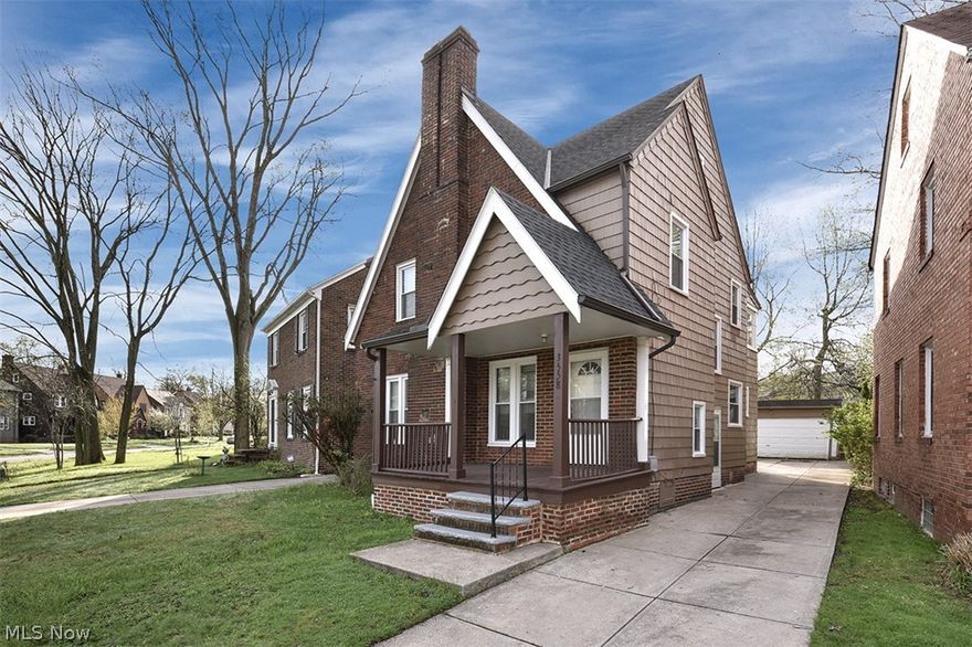 Gorgeous University Heights home on quiet street! Freshly painted and beautiful hardwood floors throughout. New windows and H2O tank (2018). Large, bright living room leads to formal dining room featuring beautiful built-ins.  Spacious eat-in kitchen with stainless appliances and ceramic tile perfect for the avid chef! 
Second floor boasts 3 large bedrooms and a bonus sun room, perfect for a reading room, play room, etc. Finished 3rd floor offers great headroom and perfect for a bedroom, media room or office.  A large basement perfect for all of your storage needs. Enjoy warm nights on the charming front porch.  Walk to parks, shopping and great restaurants. Close to JCU and Notre Dame College. Easy access to University Circle, the Cleveland Clinic, University Hospital and Case Western Reserve University. POS violation free.