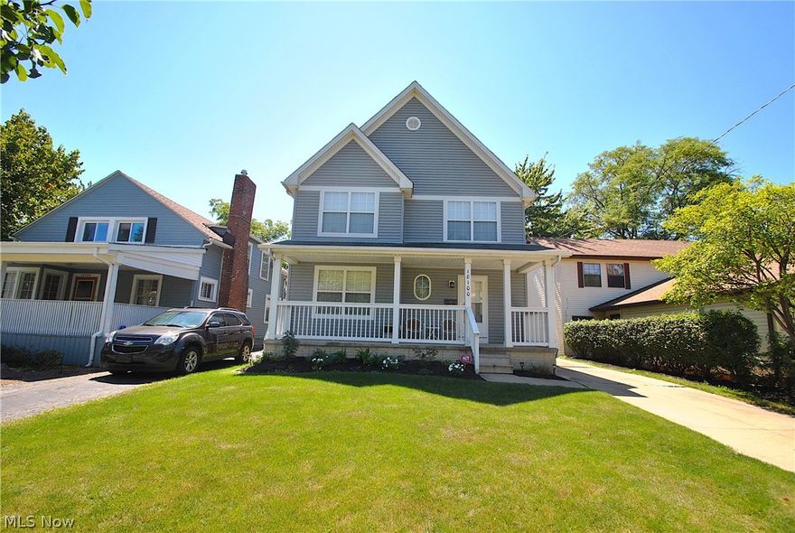 Beautiful landscaped front yard welcomes you to this well maintained move in ready 3 bedroom Colonial. Entering the foyer, you will observe the spacious first floor with its hardwood floors. The home is located  on a quiet street close to entertainment and shopping with easy access to the freeways and downtown.  Enjoy entertaining on the back deck or walk across the street and observe the sunsets on Lake Erie, you have the option of being part of the association with access to tennis courts, play grounds, bocce ball and the entertainment center. All appliances stay,