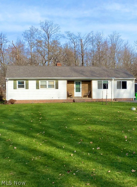 Welcome to this updated Rare Ranch situated on 2/3 of an acre in a highly desirable and quiet Highland Heights neighborhood. As you enter the foyer of this completely open concept floor plan you are greeted by large windows, original hardwood floors, and a ton of natural light throughout. To the right is the newly created and updated kitchen and dining area that includes a tremendous amount of counter space and storage. A newly designed and renovated half bath flanks kitchen. As you move to the living room you can peer through the stunning bay window to the beautifully landscaped and massive back yard, which also includes a newly constructed shed for storage, or relax and watch television which is mounted to artfully painted exposed brick. As you walk down the hall you have 3 generous sized bedrooms and closets, and an updated full bath with vaulted ceilings, a dual vanity, and ample storage space. Downstairs is a full basement that can be finished to your desire and is also plumbed