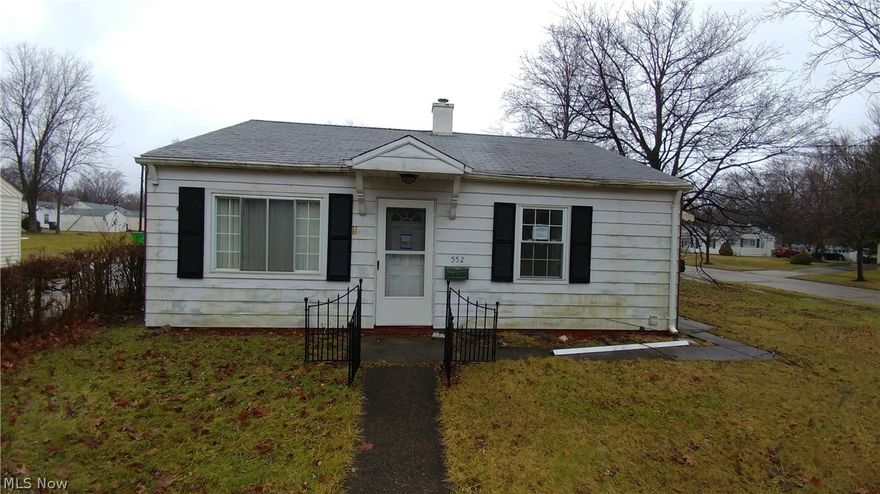 Fantastic opportunity!   2 Br Ranch With Large Lot And 1 Car Detached Garage. Corner lot.   Close to everything.