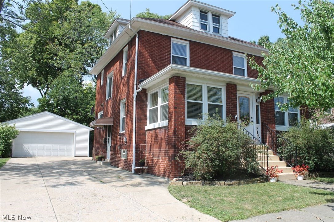 Gorgeous Five Bedroom Brick Colonial with First Floor Master! Wow this home has it all! Nicely updated kitchen in 2014 with granite counters, tile backsplash, and a nice large under mount sink. Beautiful custom built kitchen cabinets with pullouts along with custom made builtins in the dining room and family room; you will find custom builtins throughout the home. First floor master Suite recently updated in 2015 with a nice large tub. Upstairs you will find four additional nice sized bedrooms complete with custom molding, ceiling fans in every room along with hardwood floors in all the bedrooms except the 3rd floor bedroom. Going up to the third floor there is a huge bedroom with built ins, this room has so many possibilities! All windows have been replaced with vinyl double hung windows and all moldings in the house have been replace with custom moldings.. Exterior was tuck pointed within the last five years along with a new roof including the 24x24 garage which has a drain. H