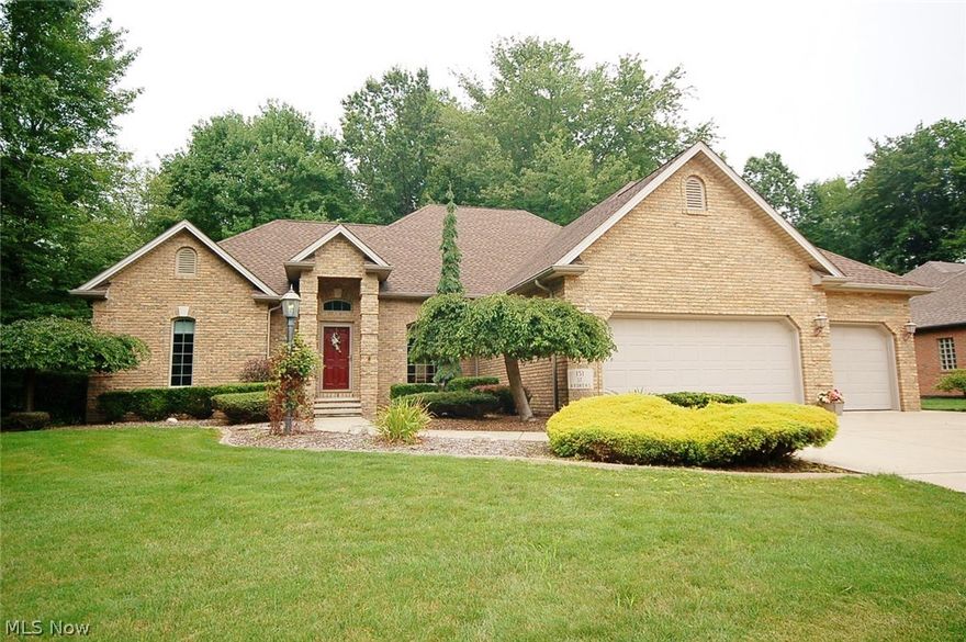 WOW! There is no doubt about the great curb appeal of this beautiful, custom built, 3 bedroom, 4 bath (2 full, 2 half) ranch located on Walnut Run golf course but, just wait until you see the rest of this spotless and beautifully cared for home! There are too many amenities to list here but just some of the features include: New roof; Bright, open and stylish floor plan; Large gourmet kitchen with beautiful new built in stainless steel range, microwave and oven, Corian countertops and plenty of storage space; New gorgeous wood floors (great room, MBR, dining room and halls); Large and lovely formal dining room; Great room with fireplace and wet bar; Large master bedroom with fabulous master bath and extra large walk in closet; 1st floor laundry (w/large utility closet and stationary tub); 6 panel hardwood doors throughout; Huge basement with awesome finished rec room including wet bar and half bath; Fabulous new all vinyl deck (with access from master bedroom and eat in kitchen area) o