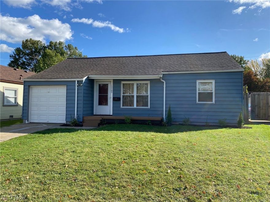 Move Right in or Rent Right Out! Nicely Updated Ranch Style Home! Attached Garage! Side Street Location! Updated Kitchen and Bath! Freshly Painted Throughout! Gleaming Hardwood Flooring! New Flooring in Kitchen, Bath and Laundry Rooms! New Kitchen Counter! Stove and Fridge will Stay! Replacement Vinyl Windows Throughout! Gas Furnace and Central Air Conditioning! Updated Electric Panel! Dimensional Style Shingle Roof! Window Coverings will Stay! Pull Down Stairway to Attic Storage! Fenced in Yard with NEW Deck and Storage Shed! Quick Occupancy is Available! Check this One Out! You Will Not be Disappointed!