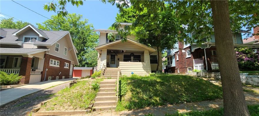 Attention CASH Investors! Use your imagination and bring this once beauty back and better than ever. This is a 3 bedroom, 1 bath colonial with a one car detached garage located in Goodyear Heights. Buyer and Buyer's agent to complete all due diligence. Property is being sold AS IS. *Fire damaged property* There is a cloud on title that will transfer to new buyer.