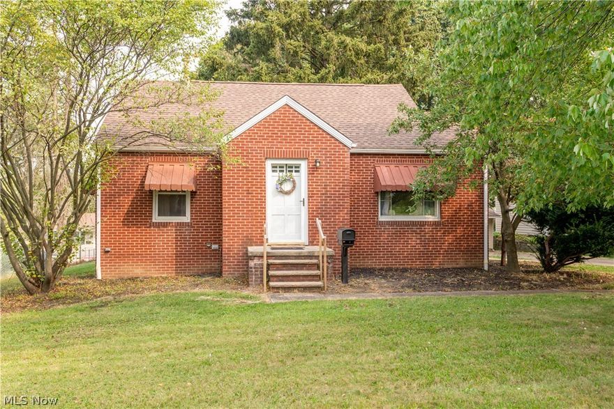 Cute and cozy all brick cape cod. This home features an eat-in kitchen with granite countertops and stainless steel farmers' sink with updated vinyl floors. The living room and 2 bedrooms have hardwood floors. 2020 remodeled bathroom with vinyl floors. The 2nd floor features a master bedroom with laminate floors. the basement is partially finished and ready for your finishing touches. Large corner lot with covered patio and 2 car garage and newly built carport.