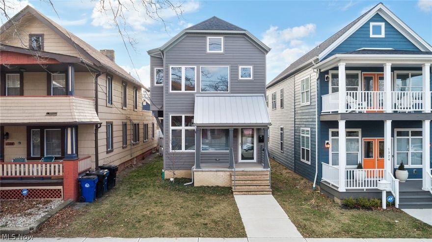 Located on one of the most sought after streets in Gordon Square, this beautiful, newer construction home is a must-see!  This home truly has it all.  Over 2,300 square feet of living space plus a finished basement with a bath and office space, minutes from Edgewater Beach, Rt. 2, shopping, dining, theaters, & more!  12 years of tax abatement remain.  Your front porch opens up in to the foyer and roomy living room, dining space, and oversized kitchen with Quartz counters, bar seating, stainless steel appliances, upgraded cabinets, and Coretech flooring throughout.  A half bath and roomy storage closet round out the first floor.  Your second floor boasts your owner’s suite, featuring soaring ceilings, a private en suite bath with dual vanities, walk-in closet, and private balcony.  Two additional bedrooms, one offering a stairway to a loft space and additional full bath complete the second floor.  The finished basement is the perfect space for a gym, home office, or additional living sp