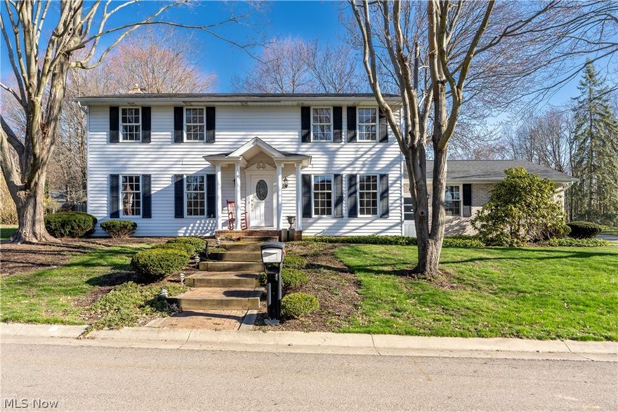 WELCOME HOME to this one-owner charming, colonial situated on a corner, cul-de-sac lot located in North Canton School District in the beautiful Bob-O-Link allotment! This home offers 4 huge freshly painted bedrooms with tons of natural light. The master bedroom has a huge walk-in closet with shelves along with a master en-suite. The 2nd bedroom is even larger with another walk-in closet and the other two spacious bedrooms both feature double closets. On the first floor, there is a big room with tons of natural light that could easily become an at-home office, recreation room, playroom, etc. Across the foyer, you will see the dining room with hardwood floors leading into the kitchen that features a cute space with a bay window perfect for a breakfast nook. The sellers have loved the living room which has a gas log fireplace with built-ins perfect for those colder Ohio winters. You will be wowed after opening the double French doors into the bright, 4-season sunroom that features high vaulted ceilings for yet another relaxing space. Outside, you will see that this home has a very nice-sized lot with a fenced-in backyard and a shed for even more outdoor storage. The basement is partially finished with a cool area with a centered pool/ping pong table that will stay for the new owners, great for entertaining guests! The unfinished part has tons of storage too and a washer and dryer set that stays with the home. The seller has just put in about $20,000 worth of cosmetic updates with new carpet throughout the entire house, 12 freshly painted rooms, several fixtures and more making it perfect for a buyer who wants a spacious home that is move-in ready! Other important updates include a new roof (2021), new A/C (2021), new furnace (2021), new sump pump (2022), hot water tank (2016), new range (2023), new Aprilaire humidifier (2021), and new washer and dryer connections (2023). Schedule a showing today to see this home before it’s gone!