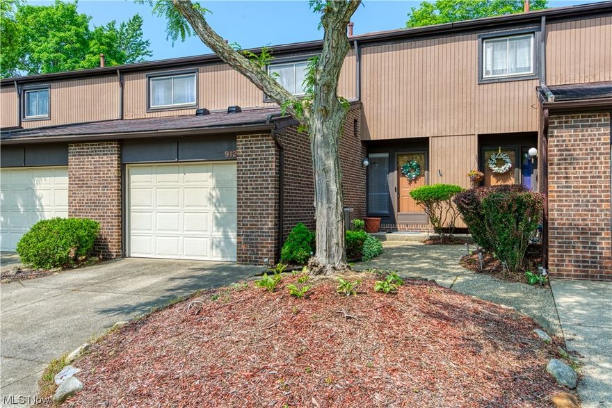 Welcome to the Landings at Canal Park! This exceptional condominium boasts a prime location, just moments away from downtown Akron, granting convenient access to vibrant restaurants, entertainment venues, and cultural attractions. Offering two bedrooms, one and a half baths with a one car attached garage.  The kitchen is equipped with stainless steel appliances, including a refrigerator, range, and a brand new dishwasher that will remain with the new owner. Adjacent to the kitchen, a cozy living area awaits with one end of the living room featuring a two-story ceiling and a window that brings the space  natural light. The bedrooms are generously proportioned and come with ample closet space. The lower level would be a great space for a rec room, bonus room or office. Additionally, the washer and dryer are included, providing added convenience. The air conditioning unit was installed around 2019.