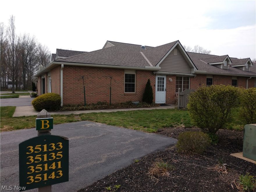 This 2 Bedroom Muirwood Village Condo boasts Single floor living! Features include Master bedroom & Bath with
large walk-in closet , Office / possible 3rd bedroom ,
large living room , open kitchen and dining area. Electric forced air heat w/Central Air that has been recently charged
& maintained. 1-car garage w/ workshop area. All appliances stay including the TV on the wall.  Community Center and Pool. Close to ALL Amenities, major highways
and Turnpike! Perfect for Senior Living as North Ridgeville has been ranked the 3rd Safest City in Ohio to live in! HOA
Fees $249.00/ mo. Hurry....