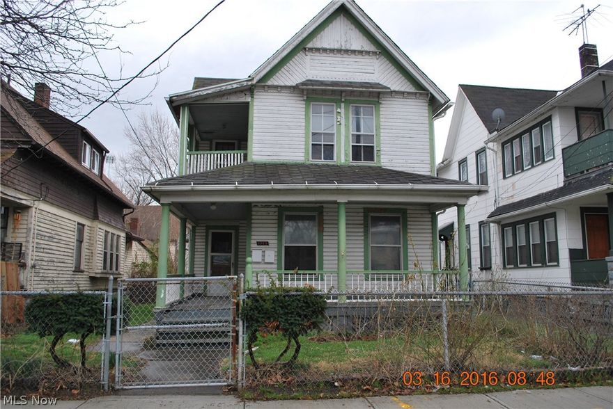 Spacious 2 Family off Scranton!  Much Potential Here!
