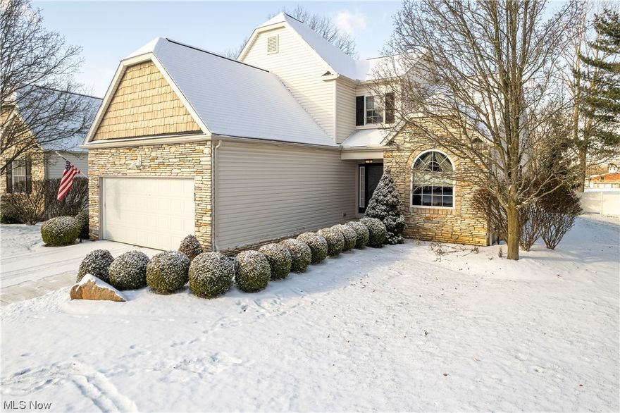 Looking to downsize, but still need space? You will love this detached cluster home in Brook Hollow Preserve. This community is in the township but still close to shopping and restaurants with excellent freeway access. The welcoming foyer will invite your guests in. The open floor plan is perfect for not only every day living but entertaining your guests too! Beautiful dining room with vaulted ceiling and gorgeous window is ready for those holiday meals.  The well-appointed kitchen features a breakfast bar, granite counters, vaulted ceiling, SS appliances, pantry and a breakfast nook. Morning coffee/tea in the breakfast nook might bring you views of the neighboring deer who like to roam in the backyard. Cozy up in front of your fireplace on those cold winter nights in your living room. End your day in the spacious owners suite with vaulted ceiling, bath has a soaking tub, double sinks, and shower.  Closet by Design installed the shelving in the walk-in closet.   The 2nd bedroom is also a private suite on the 2nd floor with private bath and walk-in closet that has also been designed and installed by Closet by Design.  the loft area on the 2nd floor is a great place for reading, crafting or office space and is open to the living room below. You have 2 half baths, one on the first floor for your guests and one in the lower level that is great for game night. First floor also features a laundry room with cabinets, laundry tub and closet. The lower level features a huge family room that can easily be divided into multiple areas depending on your lifestyle and needs. Family room also has a wet-bar and additional room that with a sink and cabinets. The unfinished storage room has plenty of space for those items not needed every day.  The 2 car garage completes this home. Seller is providing a One Year Home Warranty for Buyer's peace of mind. Call your favorite realtor to see this home!