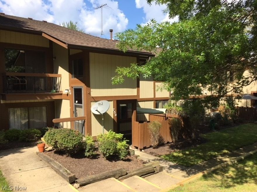 Wonderfully updated Copley condo! Enjoy the convenience of first floor condo living. Serene wooded views, private patio and a beautiful inground pool, walking areas, clubhouse and tennis courts. Enter into the large, open living room. There is a nice coat closet at the door. The fireplace is wood burning (seller never wanted to use it and had the opening covered). Spacious dining area is great for any style or size table. The kitchen has endless countertops and cabinetry. Updated laminate counter tops, vinyl floors and oak cabinets. Kitchen appliances, washer and dryer will all stay. Down the hall there is a linen closet, the bathroom and two bedrooms. The bathroom has an updated vanity, toilet, lighting and flooring. The master bedroom has a walk in closet. One garage space and a very close designated parking spot included. Hot water heater 2014. New roof on building 2015. ***NEW FURNACE JUST INSTALLED****